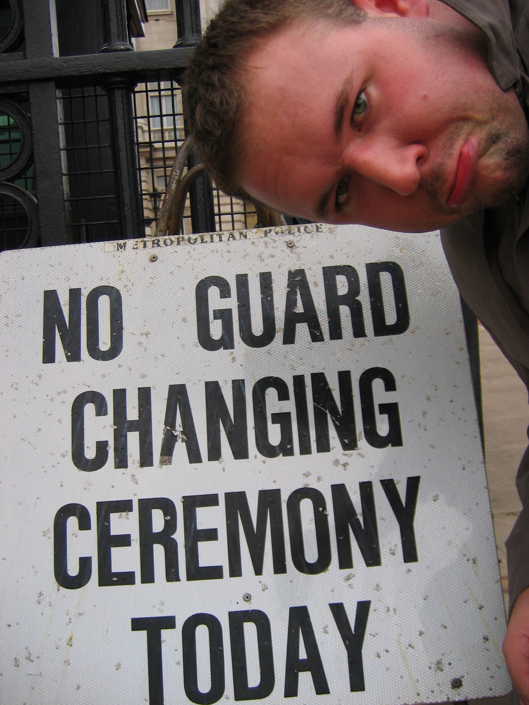 No Guard Changing Ceremony Today